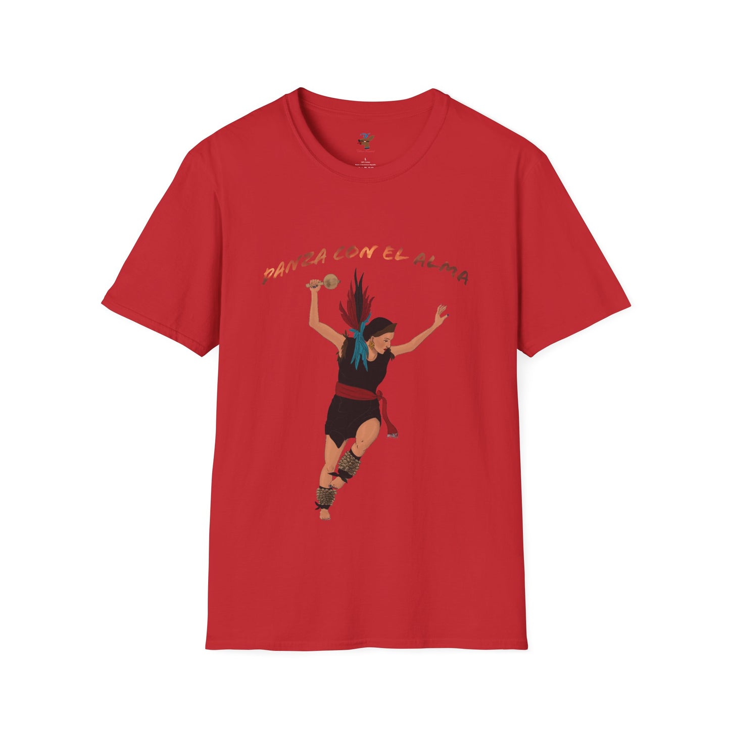 Danza Con El Alma Unisex Softstyle T-Shirt| | Indigenous Dance| aztec dance| danza azteca| apparel| clothing| tshirt