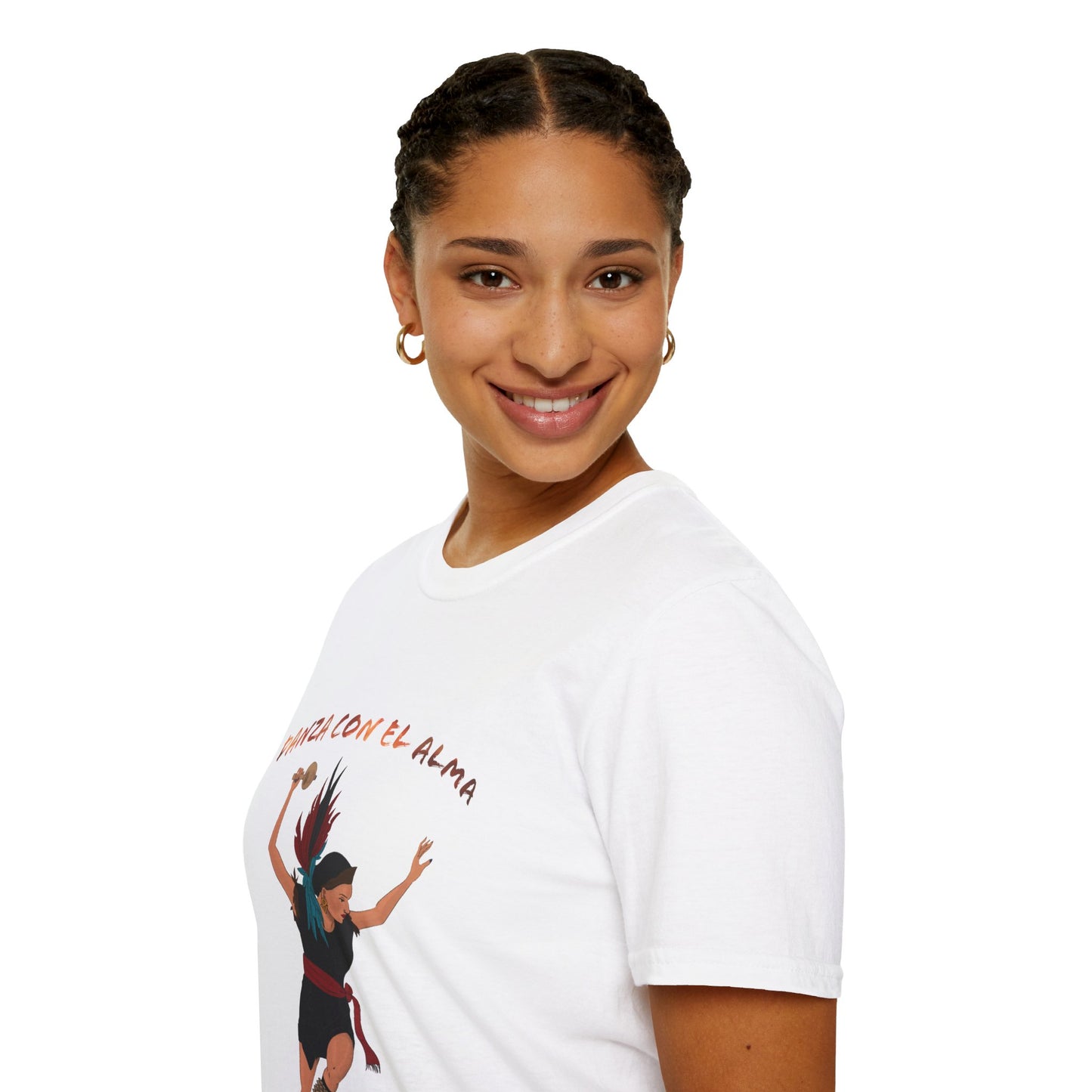 Danza Con El Alma Unisex Softstyle T-Shirt| | Indigenous Dance| aztec dance| danza azteca| apparel| clothing| tshirt