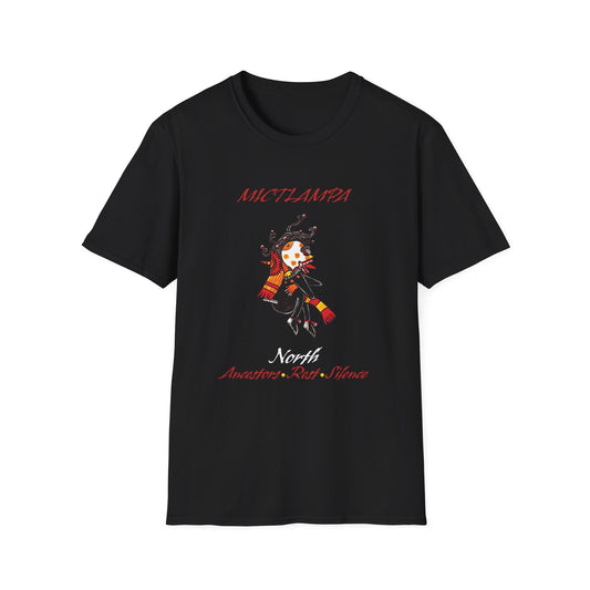 Mictlampa Mictlantecuhtli Unisex Softstyle T-Shirt| east direction| aztec dance| danza azteca| apparel| clothing| tshirt