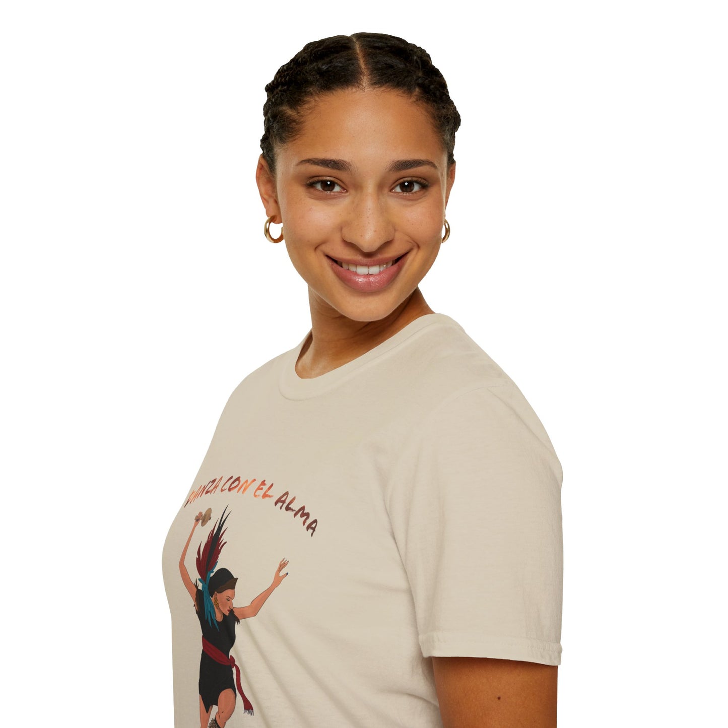 Danza Con El Alma Unisex Softstyle T-Shirt| | Indigenous Dance| aztec dance| danza azteca| apparel| clothing| tshirt