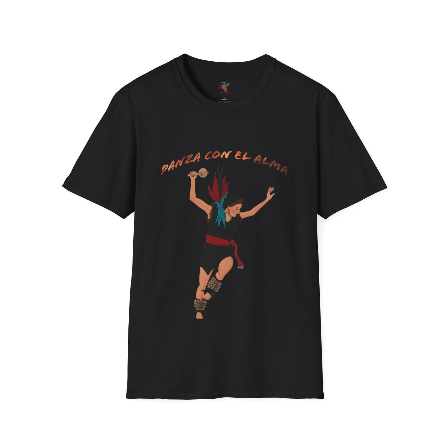 Danza Con El Alma Unisex Softstyle T-Shirt| | Indigenous Dance| aztec dance| danza azteca| apparel| clothing| tshirt