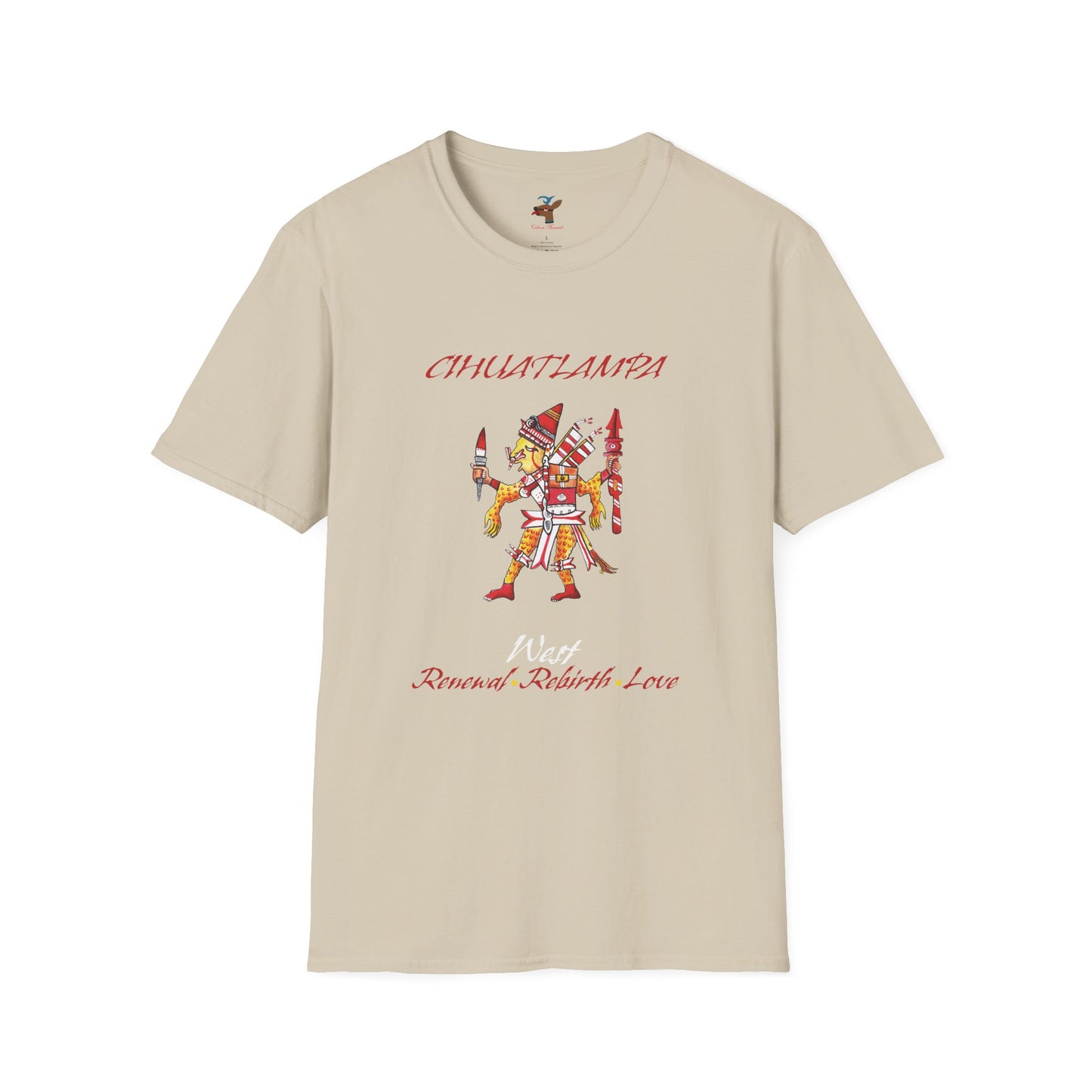 Cihuatlampa Xipe-totec Unisex Softstyle T-Shirt| east direction| aztec dance| danza azteca| apparel| clothing| tshirt