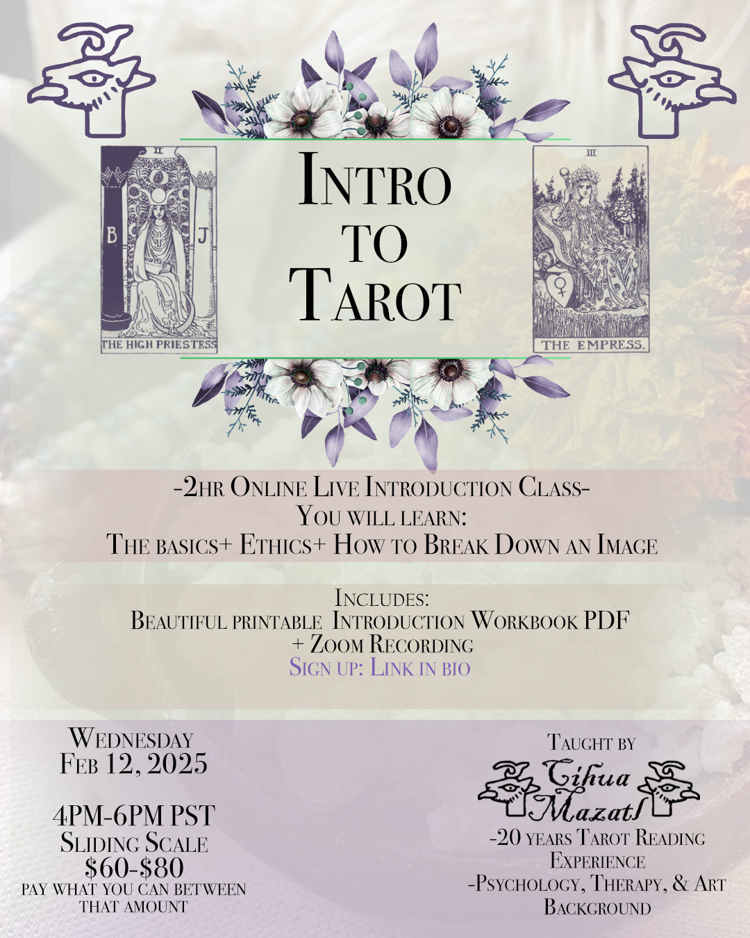 101 Intro to Tarot Class